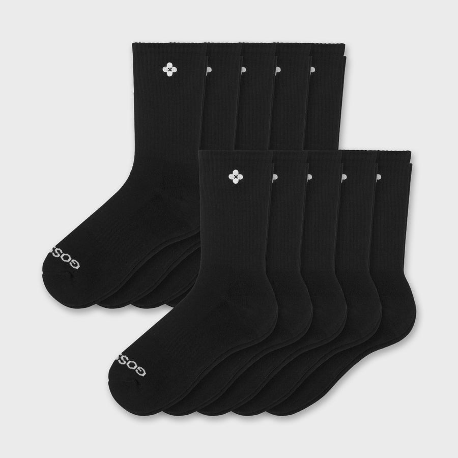 Cotton Crew Socks 10-Pack