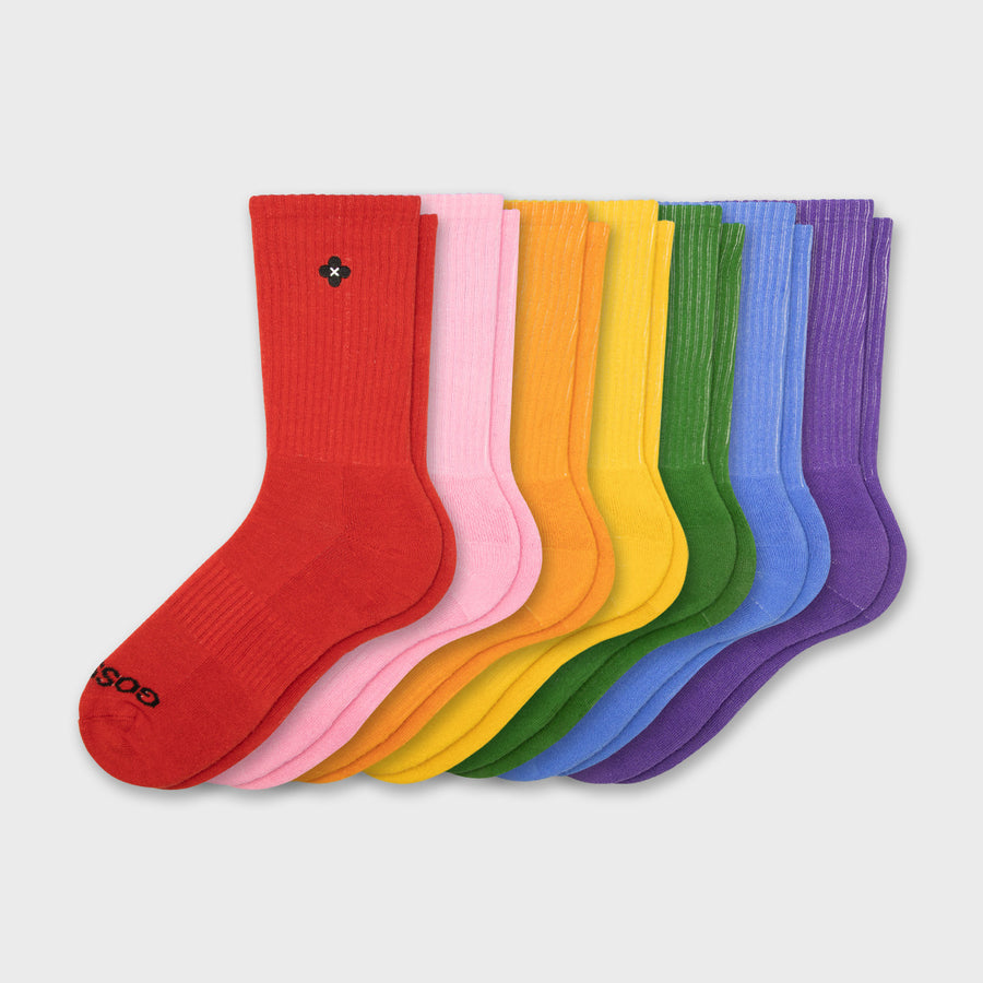 Cotton Crew Socks Bright Colors Bundle