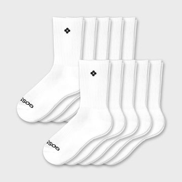 Cotton Crew Socks 10-Pack